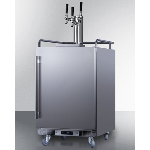 Summit 24" Wide Built-In Outdoor Beer Kegerator SBC683OSTRIPLE