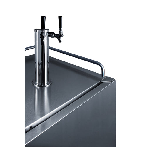 Summit 24" Wide Built-In Outdoor Beer Kegerator SBC683OSTWIN