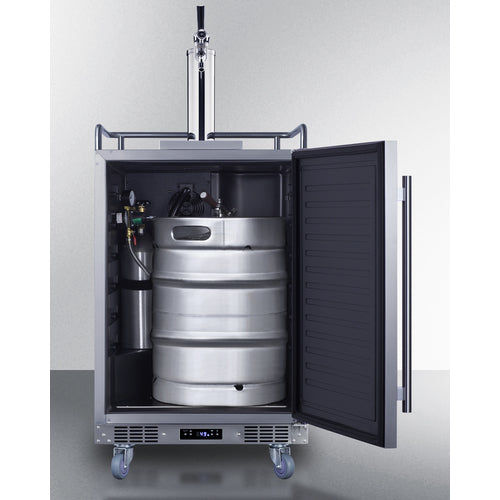 Summit 24" Wide Built-In Outdoor Commercial Beer Kegerator BC74OSCOM
