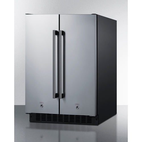 Summit 24" Wide Built-In Refrigerator-Freezer FFRF24SS