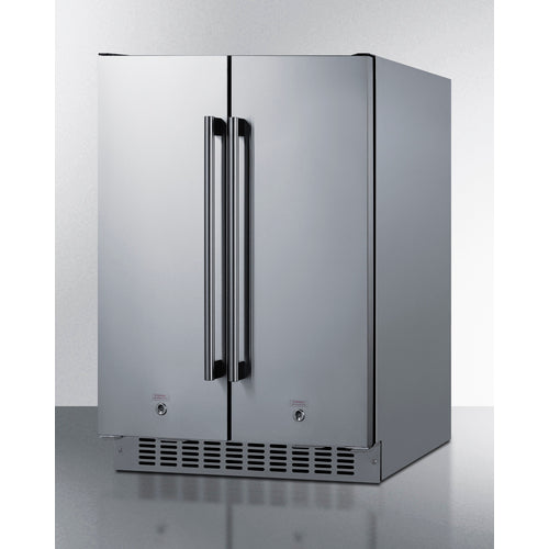 Summit 24" Wide Built-In Refrigerator-Freezer FFRF24SSCSS