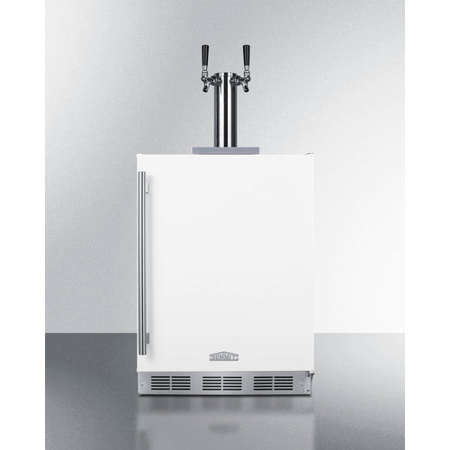 Summit 24" Wide Built-In Wine Kegerator, ADA Compliant SBC58WHBIADAWKDTWIN