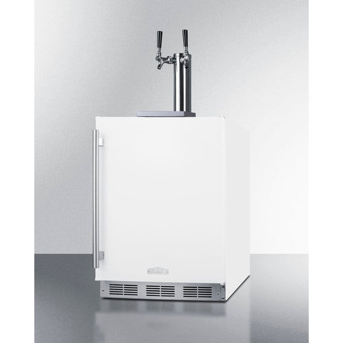 Summit 24" Wide Built-In Wine Kegerator, ADA Compliant SBC58WHBIADAWKDTWIN