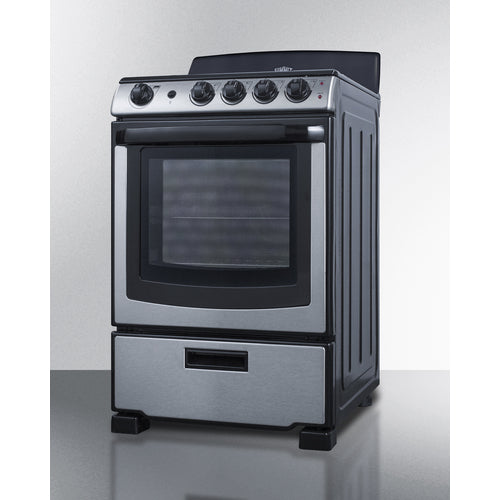 Summit 24" Wide Electric Coil Range PROEL24SS