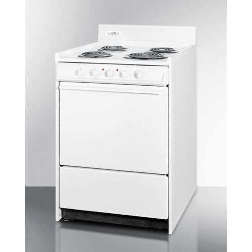 Summit 24" Wide Electric Coil Top Range WEM610
