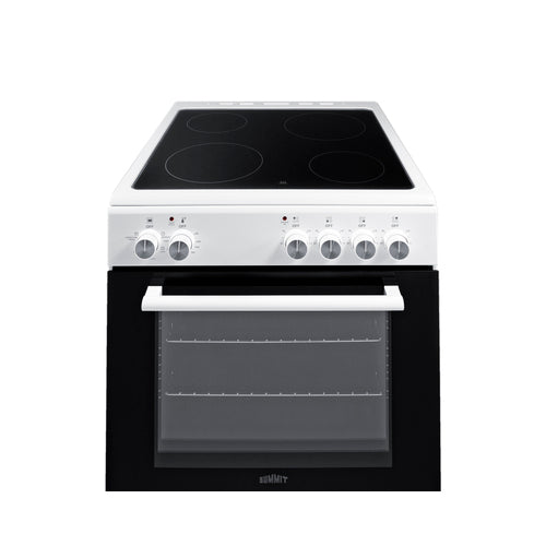 Summit 24" Wide Electric Smooth-Top Range REXT24W