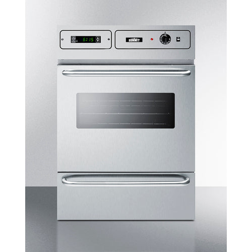 Summit 24" Wide Electric Wall Oven, 115V TEM755BKW
