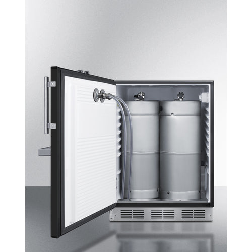 Summit 24" Wide Front Tap Built-In Beer Kegerator, ADA-Compliant SBC58BFRTPADALHD