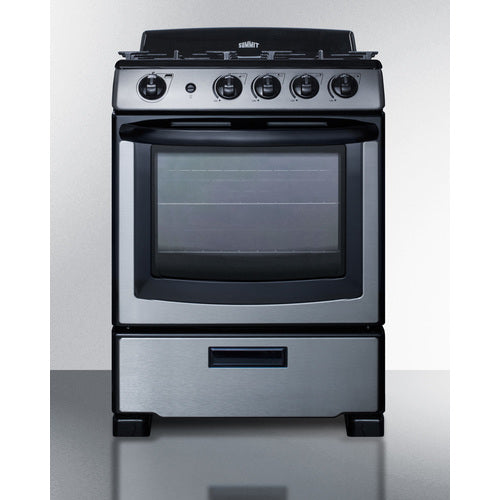 Summit 24" Wide Gas Range PRO247SS