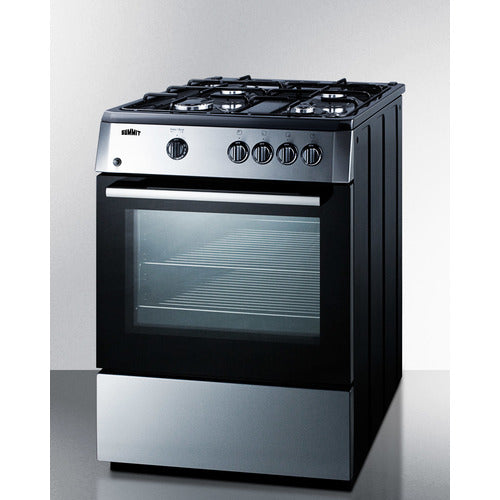 Summit 24" Wide Gas Range PRO24G