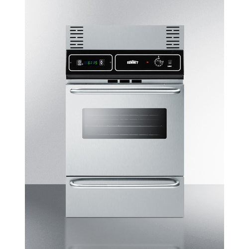 Summit 24" Wide Gas Wall Oven TTM7212BKW