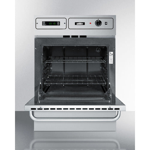 Summit 24" Wide Gas Wall Oven TTM7882BKW