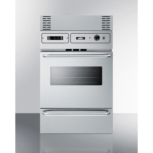 Summit 24" Wide Gas Wall Oven TTM7882BKW