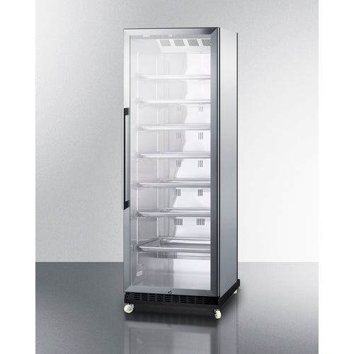 Summit 24" Wide Mini Reach-In Beverage Center with Dolly SCR1401RICSS