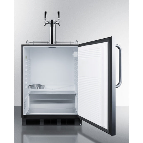 Summit 24" Wide Outdoor Wine Kegerator, ADA Compliant SBC54OSBIADAWKDTWIN