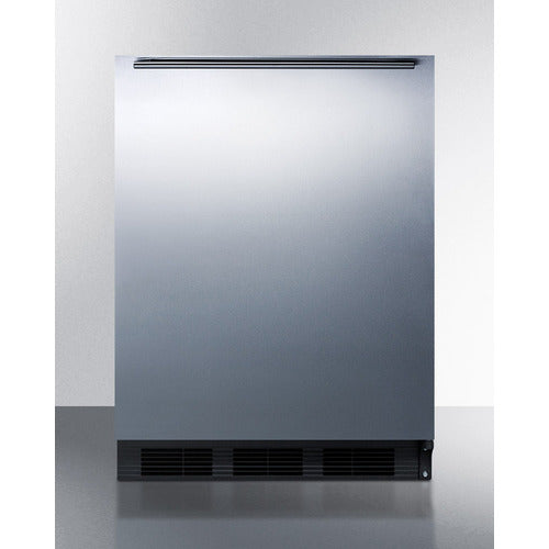 Summit 24" Wide Refrigerator-Freezer, ADA Compliant CT663BKSSHHADA