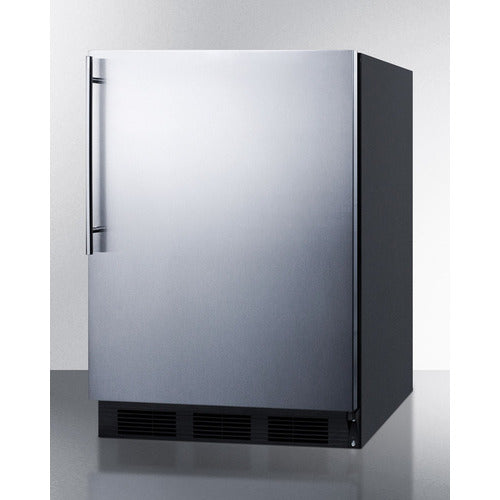 Summit 24" Wide Refrigerator-Freezer, ADA Compliant CT663BKSSHVADA