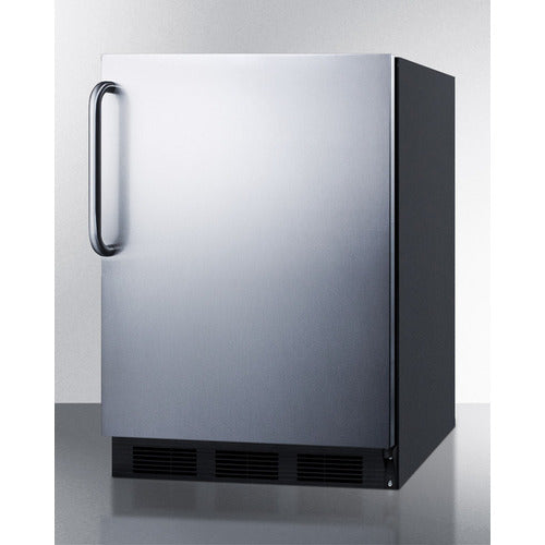 Summit 24" Wide Refrigerator-Freezer, ADA Compliant CT663BKSSTBADA