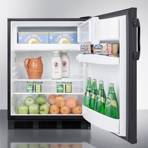 Summit 24" Wide Refrigerator-Freezer, ADA Compliant CT66BKADA