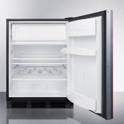 Summit 24" Wide Refrigerator-Freezer, ADA Compliant (Panel Not Included) CT663BKIFADA