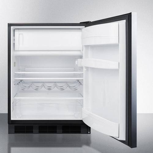Summit 24" Wide Refrigerator-Freezer CT663BKSSHH