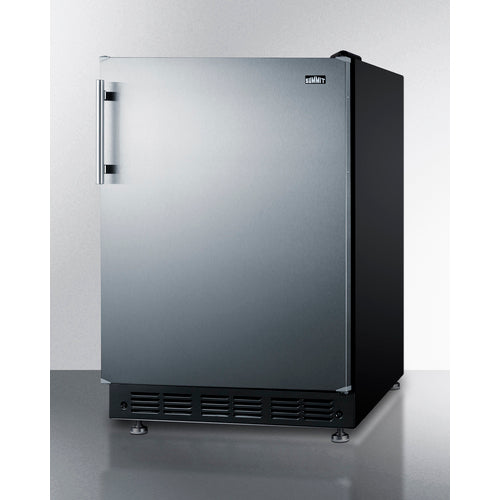 Summit 24" Wide Refrigerator-Freezer CT66BK2SSRS