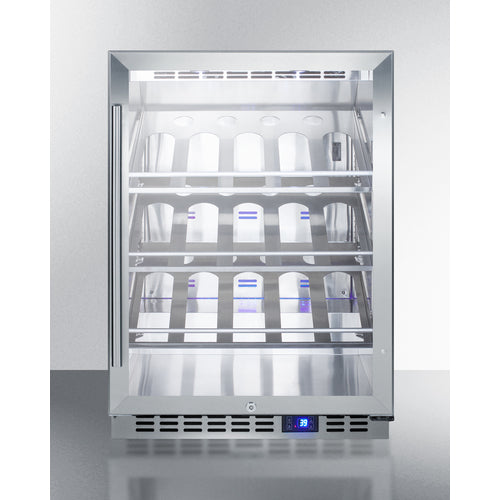 Summit 24" Wide Single Zone Outdoor Commercial Wine Cellar SCR611GLOSCH