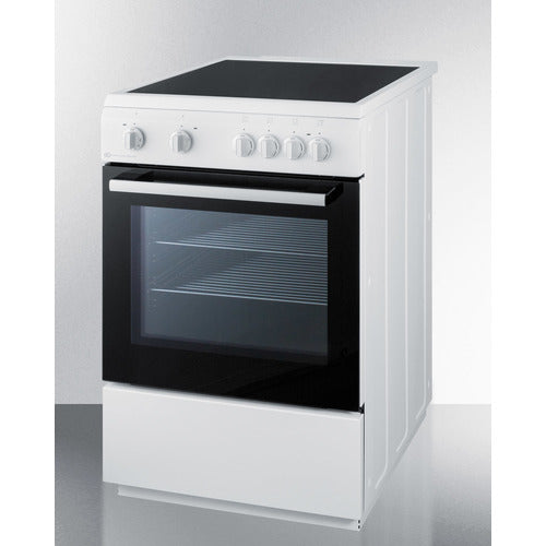 Summit 24" Wide Smooth Top Electric Range CLRE24WH