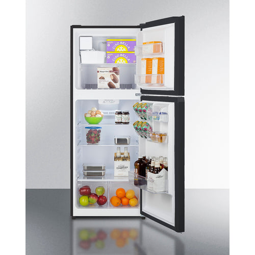 Summit 24" Wide Top Mount Refrigerator-Freezer with Icemaker FF1087BIM