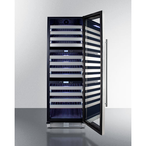 Summit 24" Wide Triple Zone Wine Cellar SWCP1988TCSS