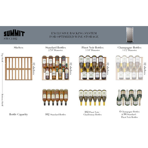 Summit 24" Wide Wine Cellar SWC1102