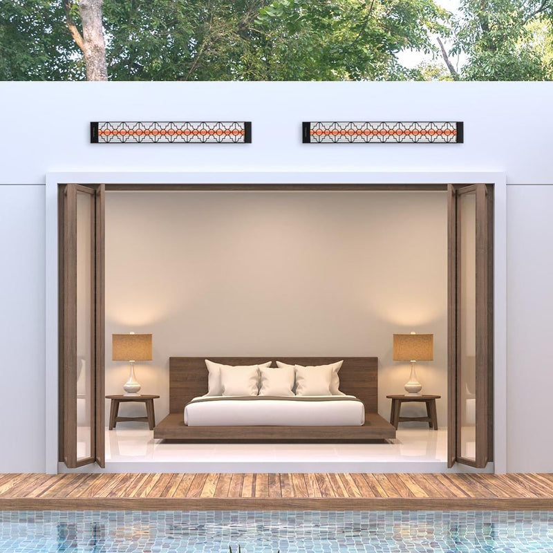 Infratech - 39-Inch Motif Collection 2000W Single Element 240V Electric Infrared Patio Heater W/ Mediterranean Fascia (Mediterranean Motif / Black) - C2024BL3 - IMG17