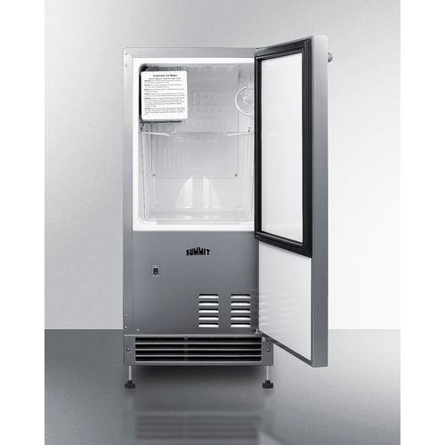 Summit 25 lb. Drain-Free outdoor Icemaker BIM271OS