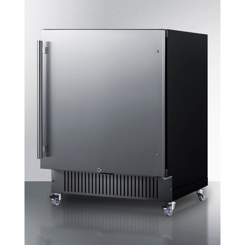 Summit 27" Wide Mobile All-Refrigerator FF27BSSCAS