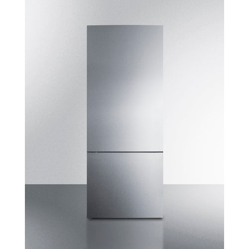 Summit 28" Wide Bottom Freezer Refrigerator FFBF279SSXIMLHD