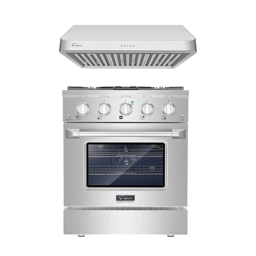Empava - 2 PCS / 30" Gas Range & 30" Range Hood-30RH01 & 30GR07 - EMPV-30RH01 & EMPV-30GR07 - IMG1