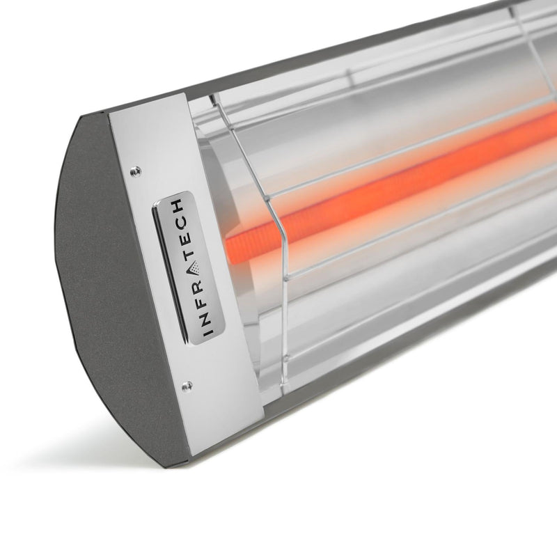 Infratech - 33-Inch C-Series 1500W Single Element Electric Infrared Patio Heater 240V (Stainless Steel / 1500W / 240V / 33-Inch / Single Element) - C1524SS