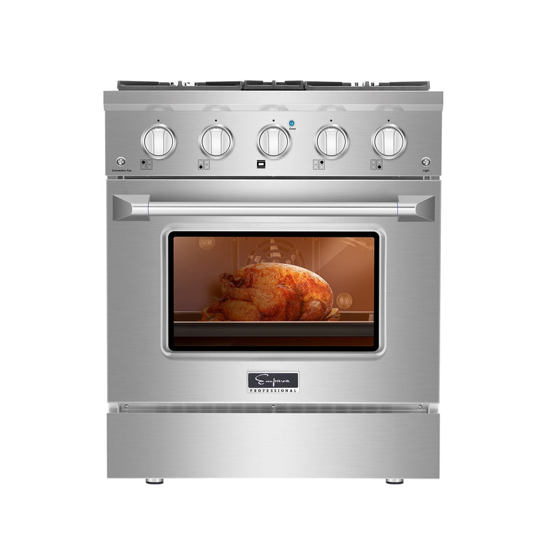 Empava 30 in. Pro-Style Slide-In Single Oven Gas Range EMPV-30GR07