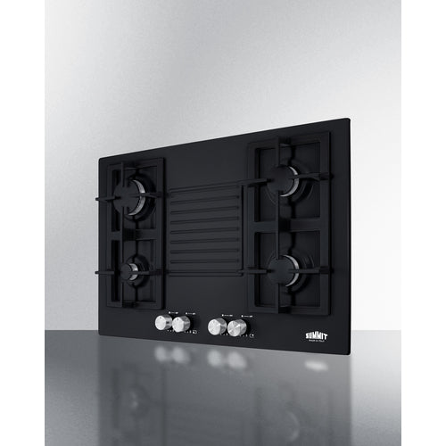 Summit 30" Wide 4-Burner Gas Cooktop GC432B