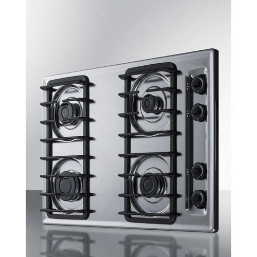 Summit 30" Wide 4-Burner Gas Cooktop ZTL053S
