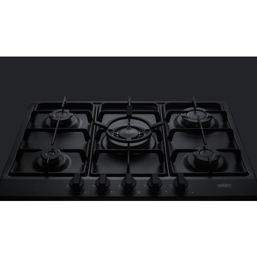 Summit 30" Wide 5-Burner Gas Cooktop GC5272BTK30