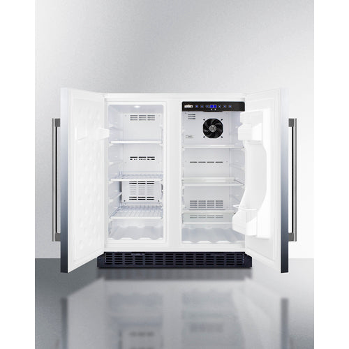 Summit 30" Wide Built-In Refrigerator-Freezer FFRF3075WSS