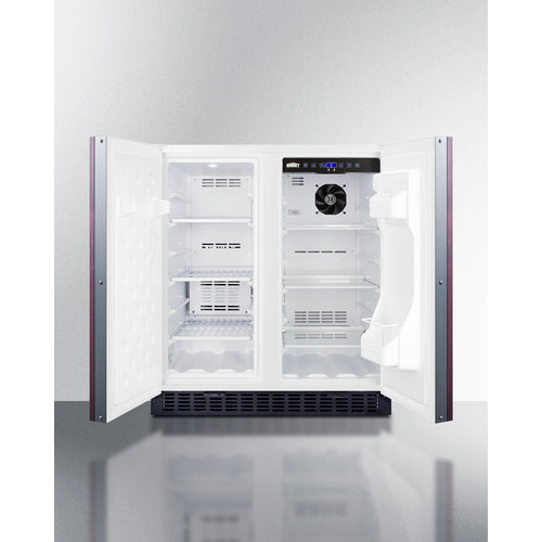 Summit 30" Wide Built-In Refrigerator-Freezer (Panels Not Included) FFRF3075WIF