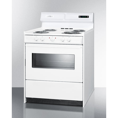 Summit 30" Wide Electric Coil Top Range WEM230KW
