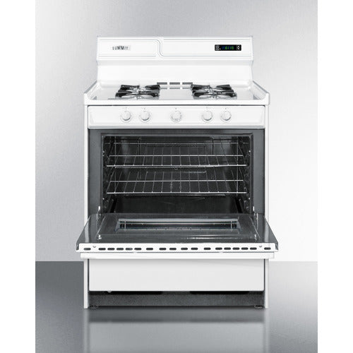 Summit 30" Wide Gas Range WNM2307KW
