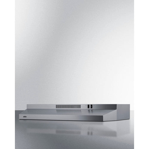 Summit 36" Under Cabinet Convertible Range Hood, ADA Compliant H36RSSADA