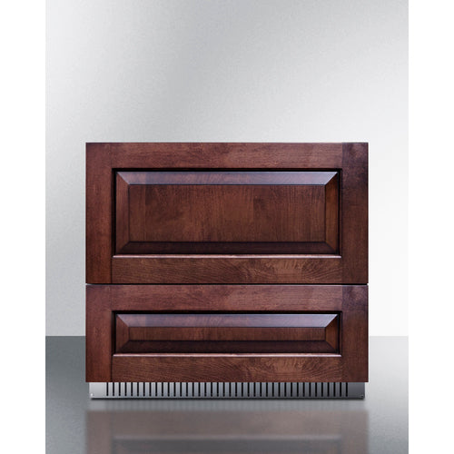 Summit 36" Wide 2-Drawer All-Refrigerator (Panels Not Included) SPR36332DPNR