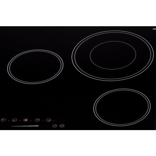 Summit 36" Wide 208-240V 5-Burner Radiant Cooktop CR5B36T9B