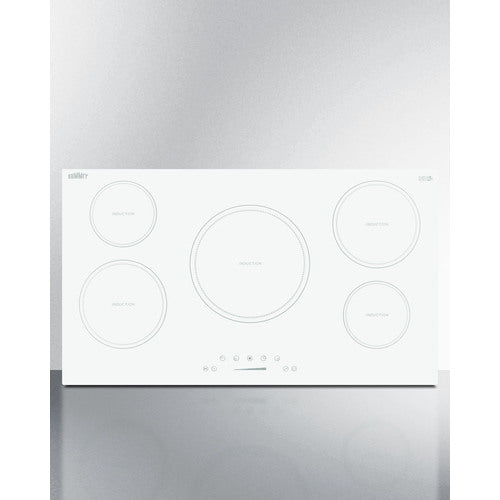 Summit 36" Wide 208-240V 5-Zone Induction Cooktop SINC5B36W