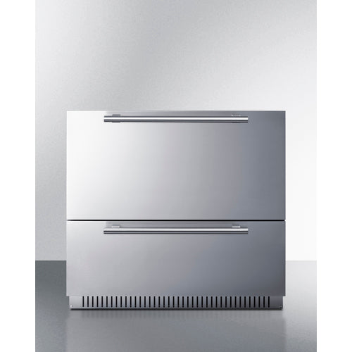 Summit 36" Wide Outdoor 2-Drawer All-Refrigerator SPR36DROS